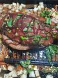 Paleta de cerdo al horno con papas