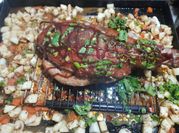 Una foto de carne de res con bbq