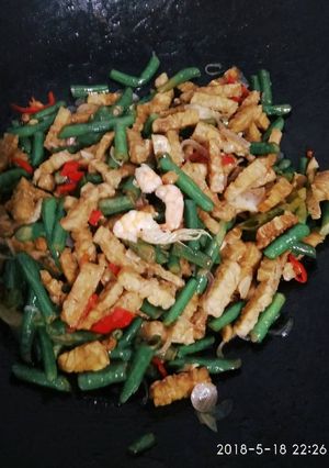 Foto resep Tumis kacang panjang udang sembunyi #bikinramadhanberkesan