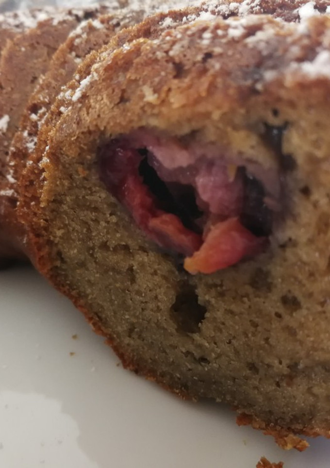 Una foto de Bizcocho de cerezas