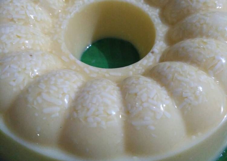Cara Menghidangkan Manggo cheese pudding Anti Gagal!