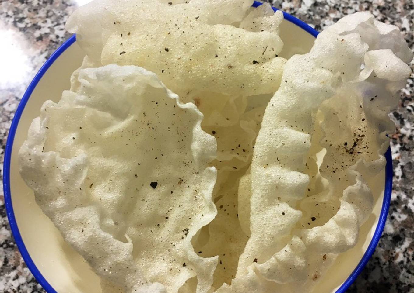 Botana de hojas de arroz