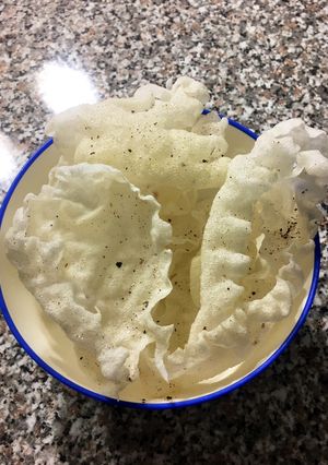 Una foto de Botana de hojas de arroz