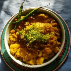 A picture of Dal Chokha.