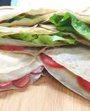 Pañuelitos de panqueque primaverales. Receta APTA PICNIC