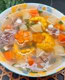 Canh súp nấu sườn non