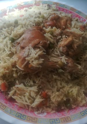 صورة لوصفة اوزي الدجاج