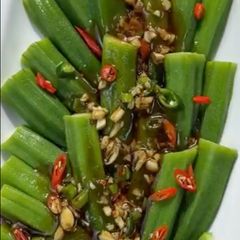 A picture of Okra Salad.