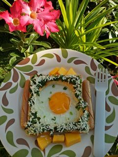 Foto resep Roti Panggang Telur ceplok (sarapan praktis)