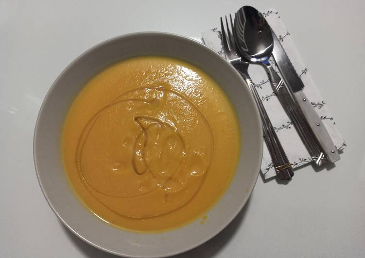 Crema de calabaza y batata con Mambo