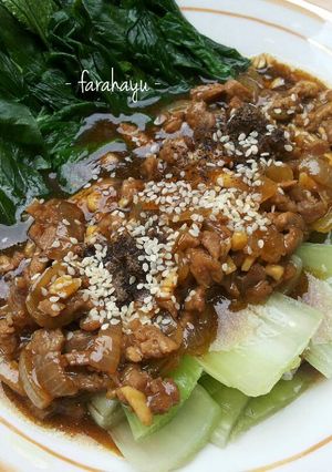 Foto resep Pakchoy Siram Sapi Lada Hitam