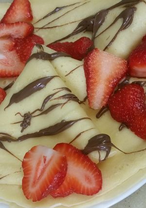 صورة لوصفة كريب حلو 🍓