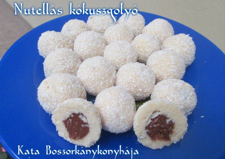 Nutellás kókuszgolyó