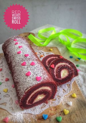 Foto resep Red Velvet Swiss Roll