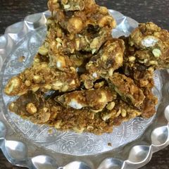 A picture of Coconut Dry Fruits Jaggery bar.