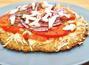 Foto principal de Pizza crujiente con base de avena 🍕