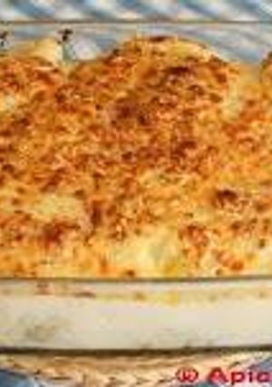 Una foto de Espaguetis con carne picada y belchamel