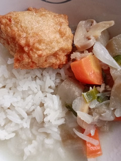 Foto resep Day. 229 Fish Cake dan Sayur Terong Jamur Santan (13 month+)