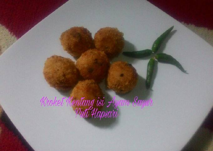 Resep Kroket Kentang Isi Ayam Sayur Oleh Puti Hapsari Susatrio Cookpad