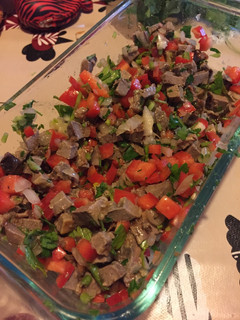 Una foto de Ensalada de hígado de vacuno