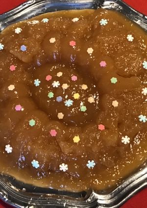 Une photo de Pommes et poires en gelée de rhubarbe et cannelle