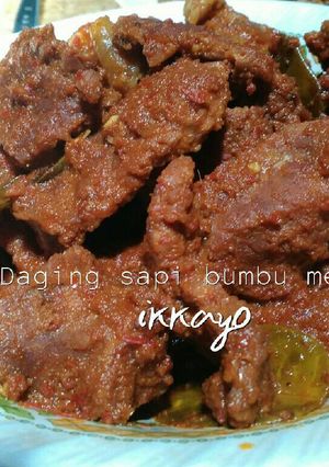 Foto resep Daging sapi bumbu merah