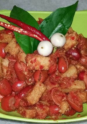 Foto resep Oseng2 kulit melinjo asam manis