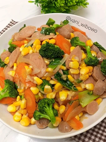 Cara Mudah Membuat Resep Capcay sosis bakso yang Sempurna Anti Ribet, Lezat