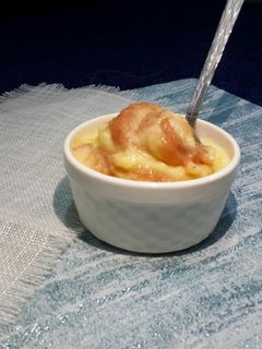 عکسی از دستور بستنی میوه ای با سس توت فرنگی