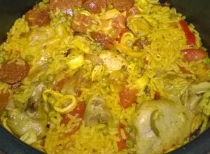 Une photo de Paëlla rapide au Cookéo