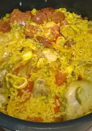 Une photo de Paëlla rapide au Cookéo