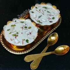 Kesariya Mava Rice Kheer A picture of Kesariya Mava Rice Kheer.