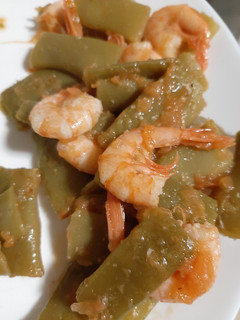 Una foto de Judías verdes con gambas