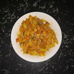 Vegetable pasta A picture of Vegetable pasta.