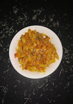 A picture of Vegetable pasta.