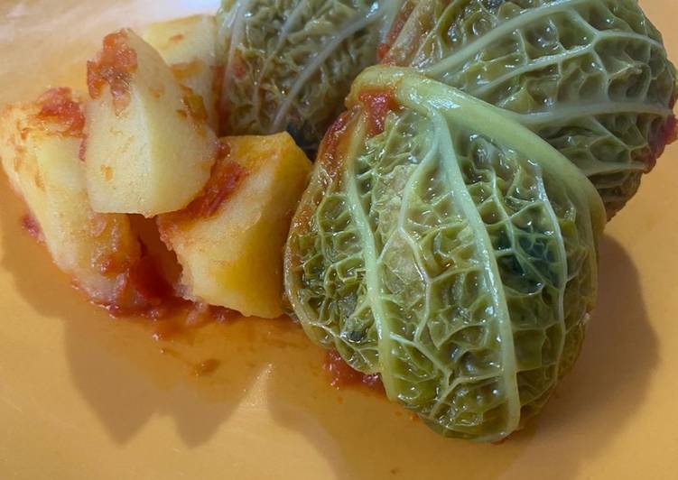 Involtini di verza al tonno