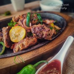 Restaurant Style Sizzling Kabab A picture of Restaurant Style Sizzling Kabab.
