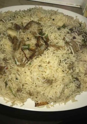 A picture of Mutton Yakhni palao.