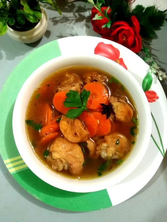 Langkah Gampang Membuat Resep 306. Sup Ayam Goreng Wortel Simple yang Bisa Manjain Lidah Anti Ribet, Sempurna