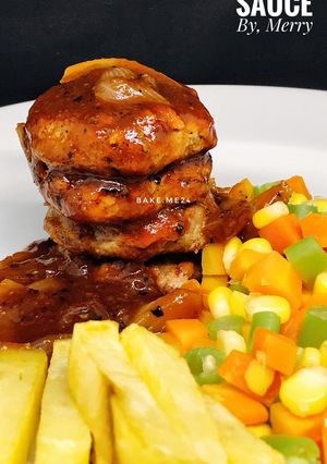 Foto resep Beef Patty Steak with BBQ Sauce