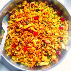 A picture of Onion Poha.