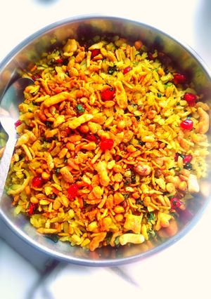 A picture of Onion Poha.