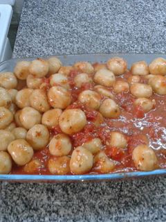 Una foto de Ñoquis rellenos de Bigote cocina