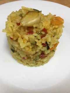 Una foto de Arroz con verduras