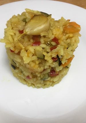 Una foto de Arroz con verduras