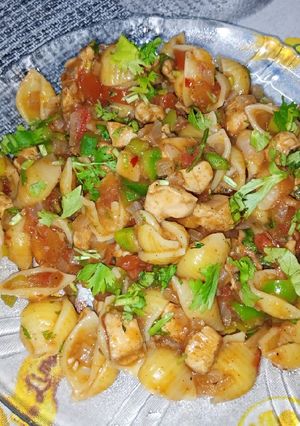 A picture of Tomato Tikka Pasta.