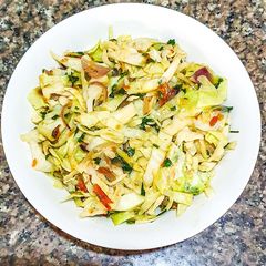 Sweet and spicy cabbage A picture of Sweet and spicy cabbage.
