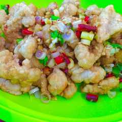 A picture of Ayam cabai garam.