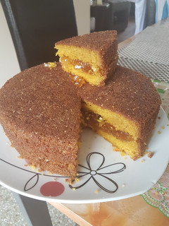 Una foto de Bizcocho de naranja