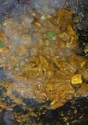 A picture of Mutton karahi.